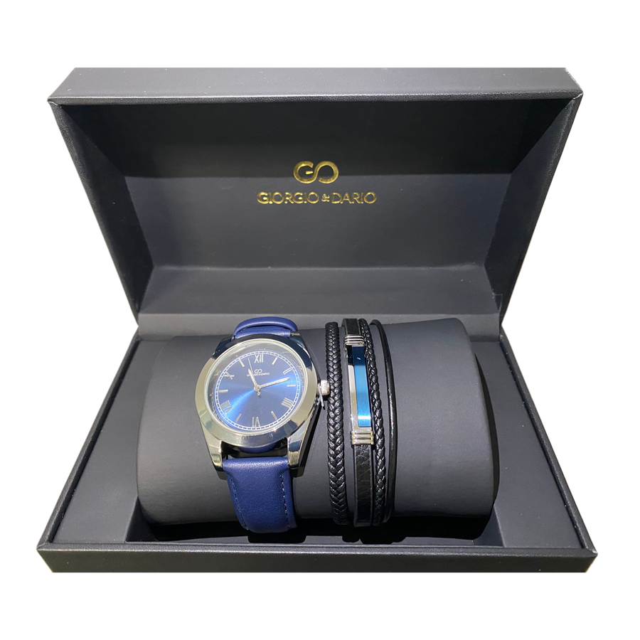 Coffret homme bleu